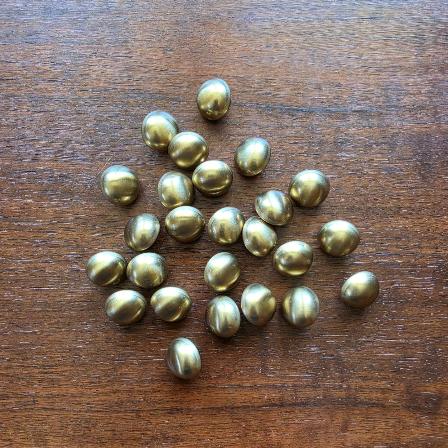 Gold brushed buttons, pack of 25