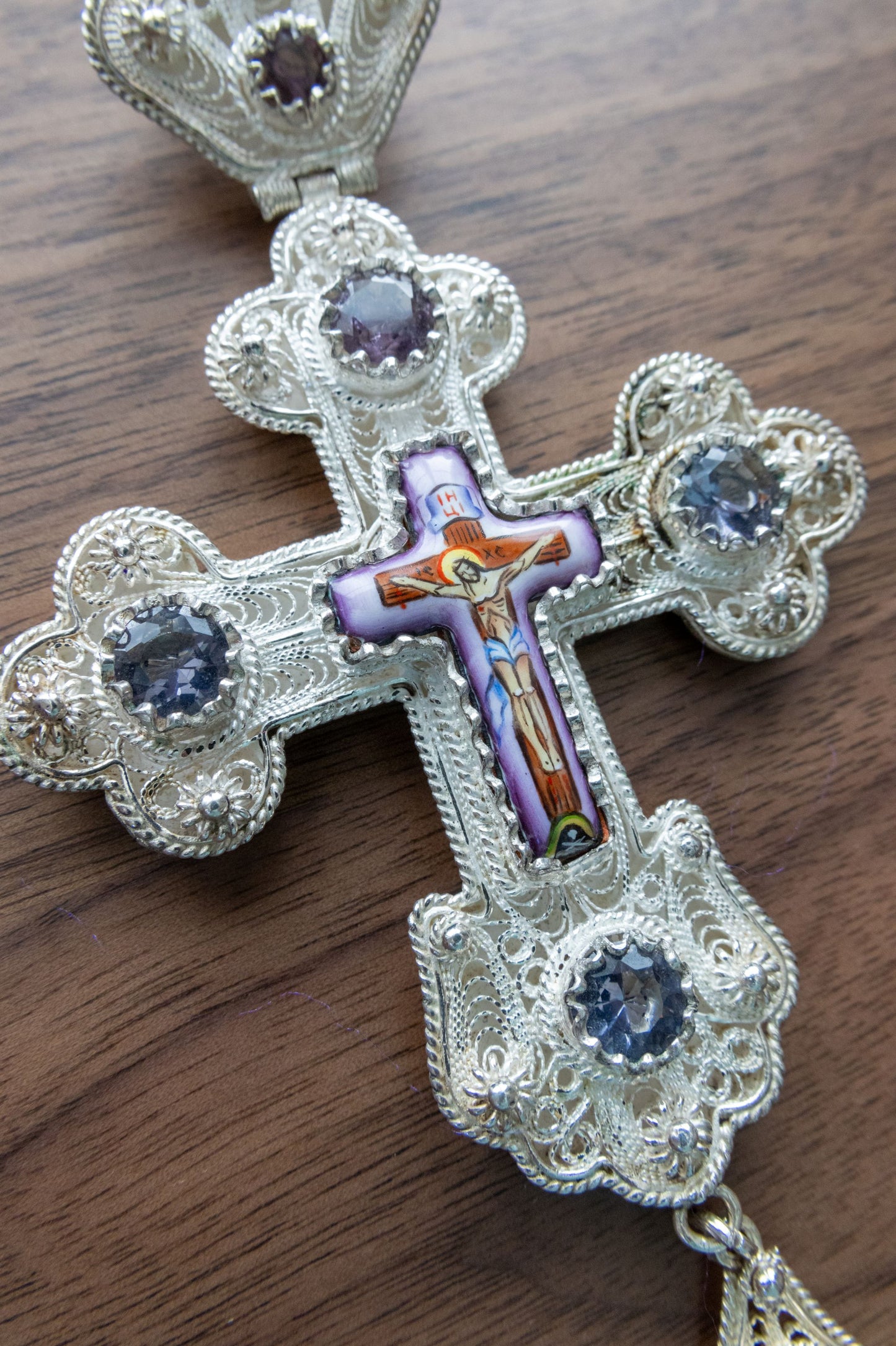 Pectoral cross, silver filigree
