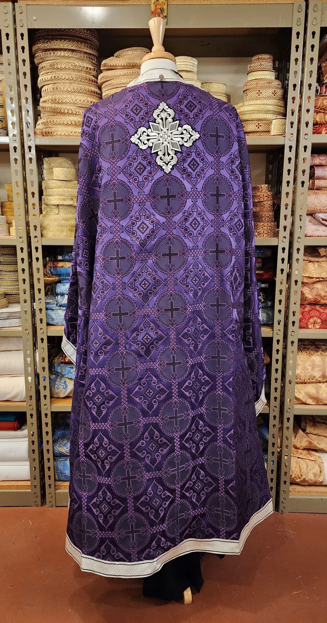 Priest vestments, Antioch purple-black, BR