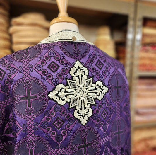Priest vestments, Antioch purple-black, BR