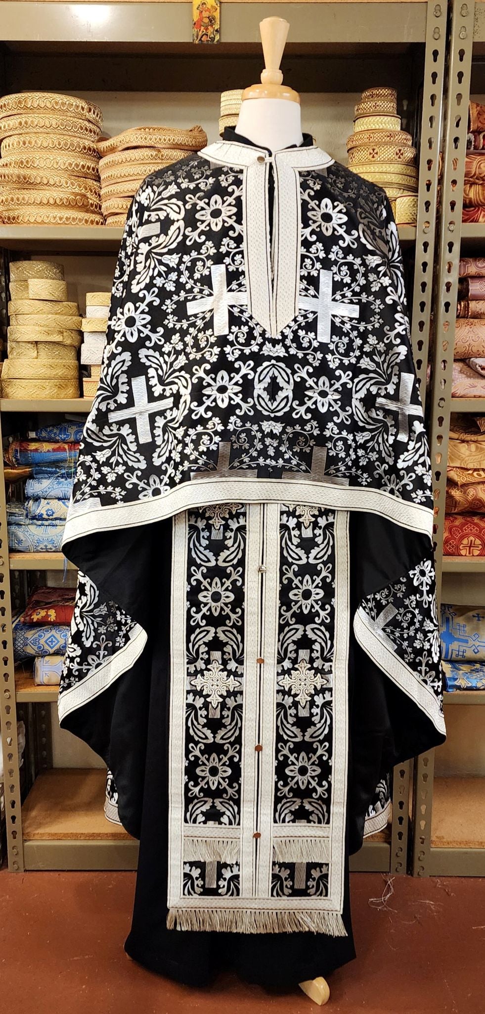 Priest vestments, Athens black, AR