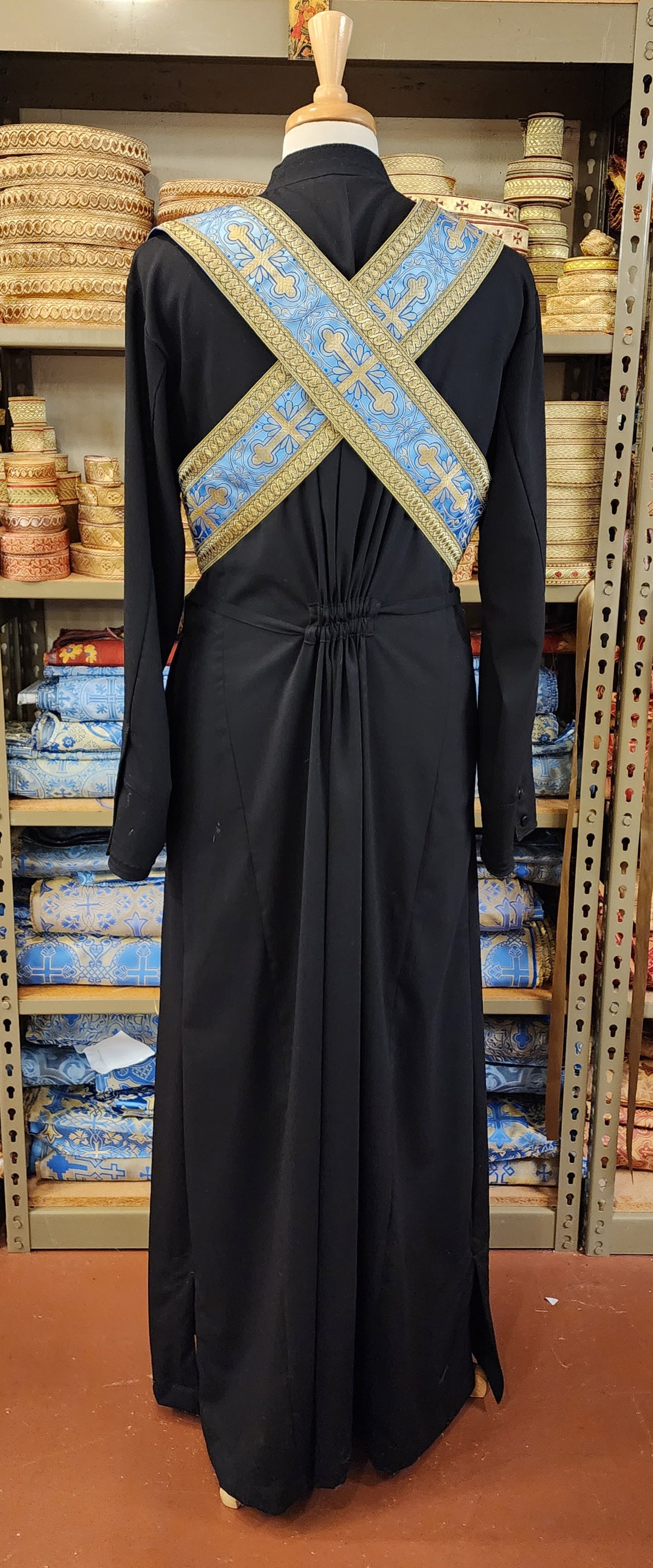 SALE subdeacon or servers orarion, Chalcedon blue