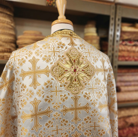 Priest vestments, Corinth Gold/White, Brd Reg