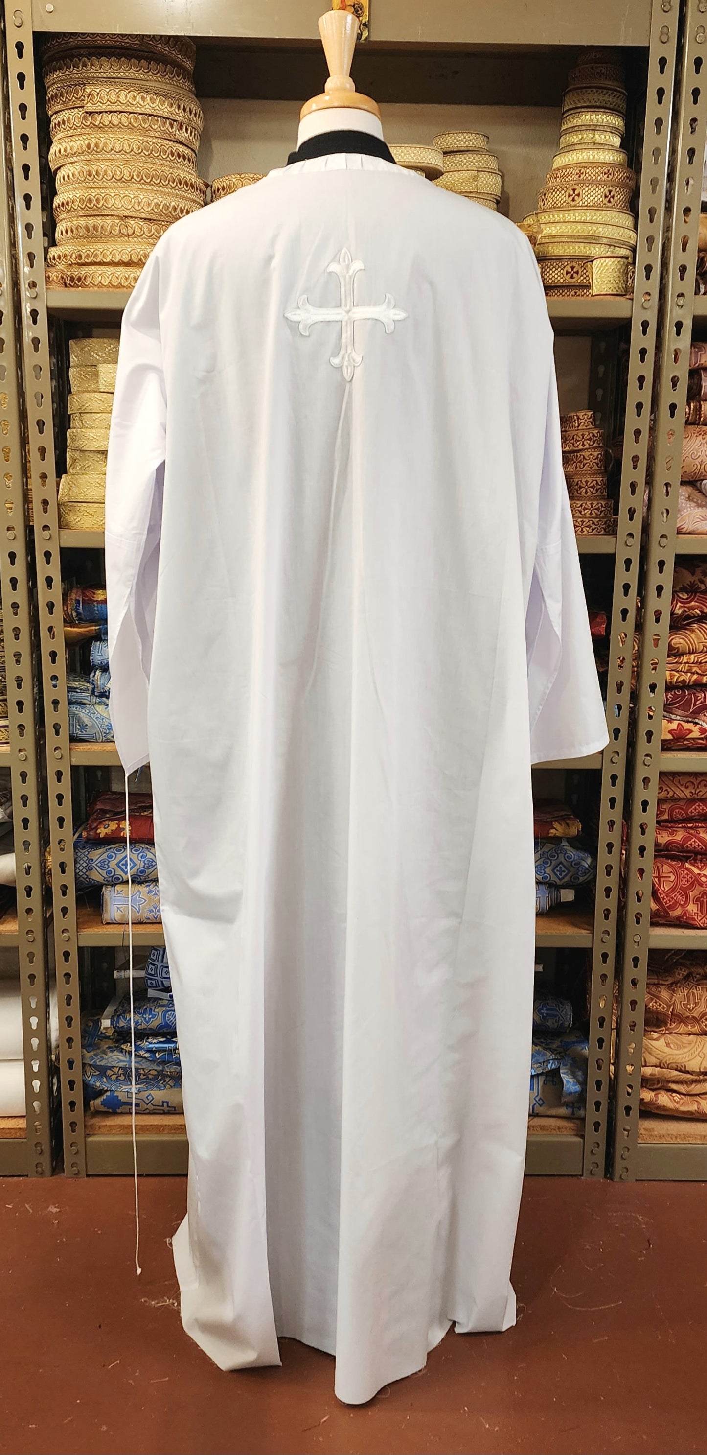 Greek Orthodox liturgical garment white robe